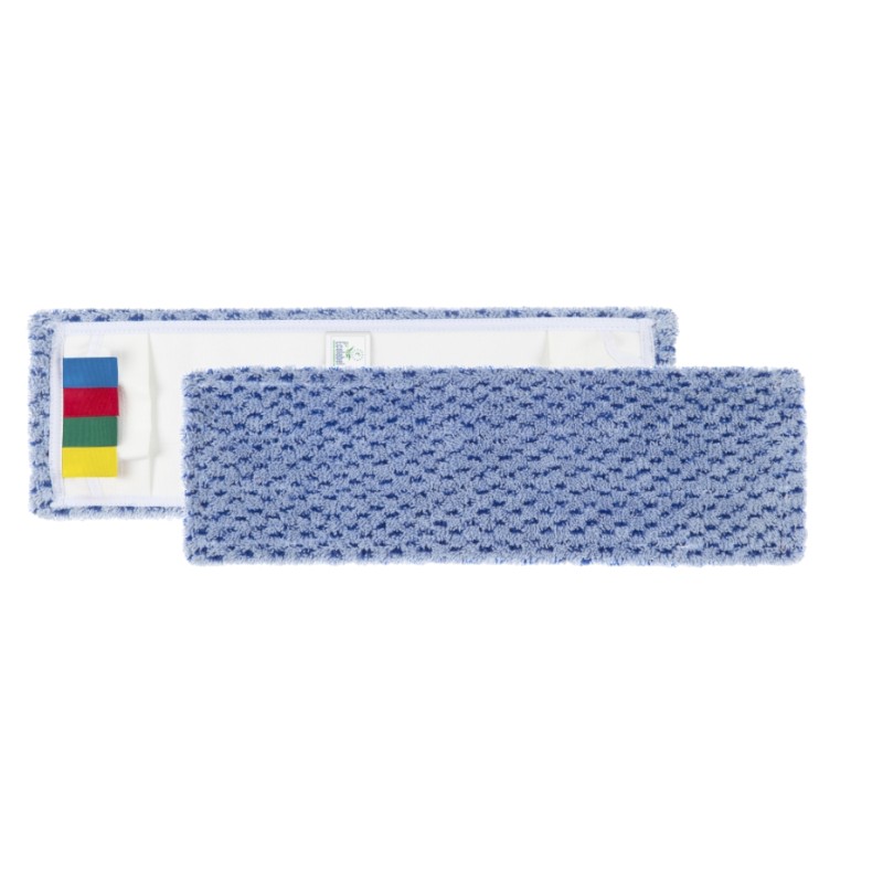 Mop Frange - Zakkensysteem - Microsafe - 40 cm - Blauw